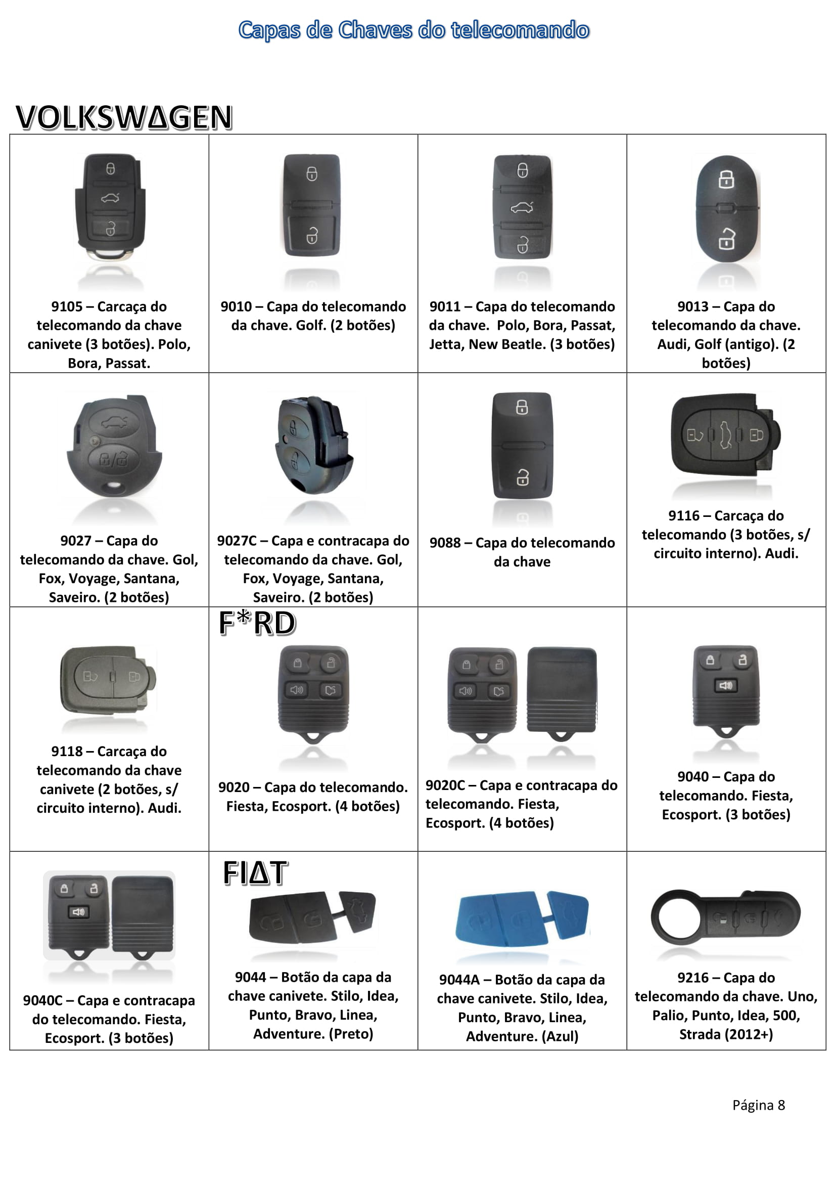 Página 08, Capas de Chaves do telecomando VW, Fiat e Ford-1.jpg